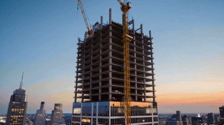 V-Stack Edison Building modular construction timelapse